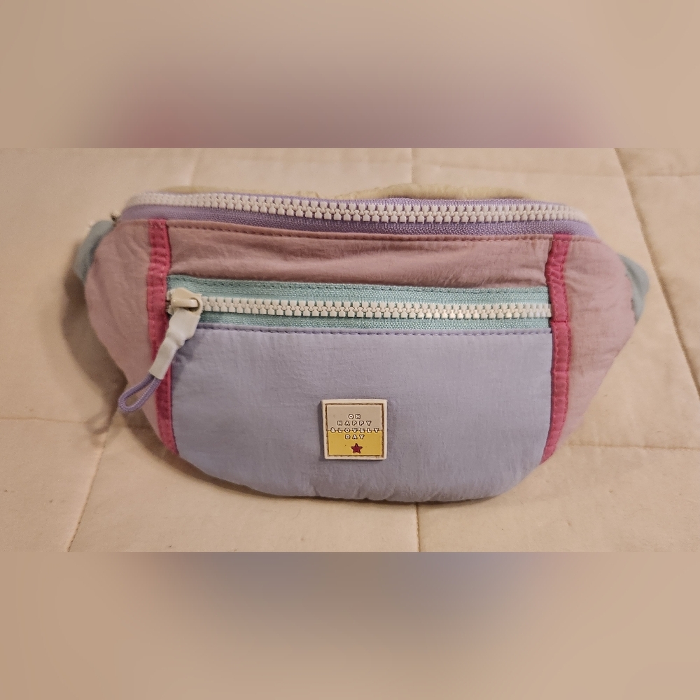 Zara Kids Belt Bag, fanny pack, Travel Lightweight EUC, Pastel, Pink, Purple